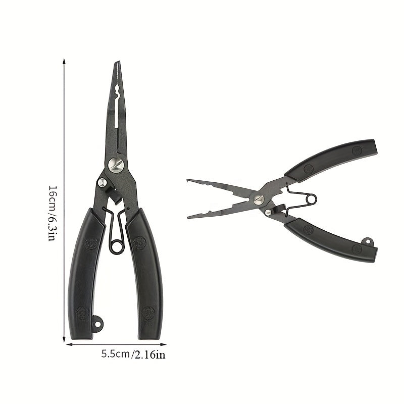1pc Stainless Steel Fishing Pliers Multifunctional Fishing Line Scissors