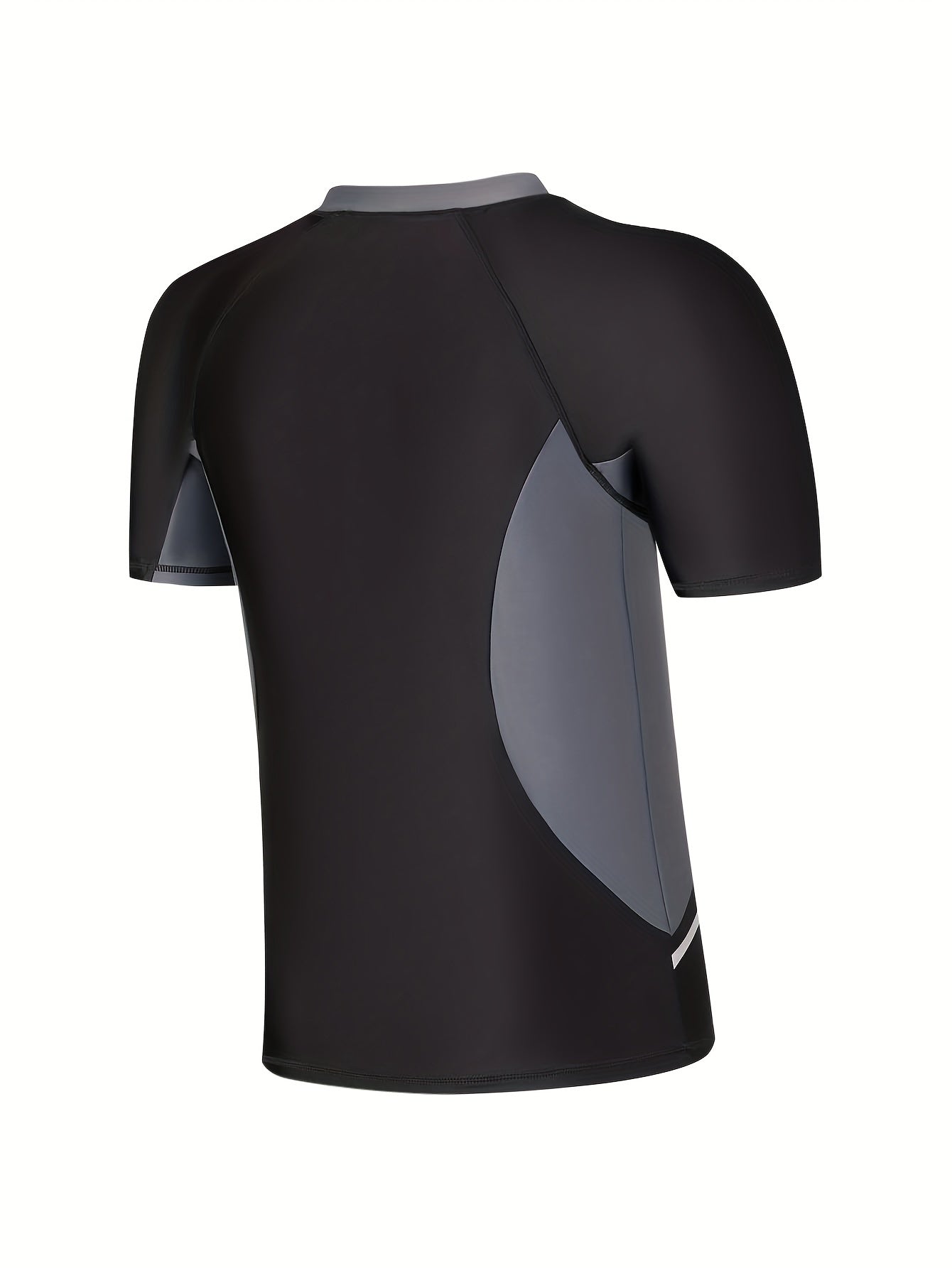 Men's Block Swimwear Short Sleeve T shirt Sun Protection