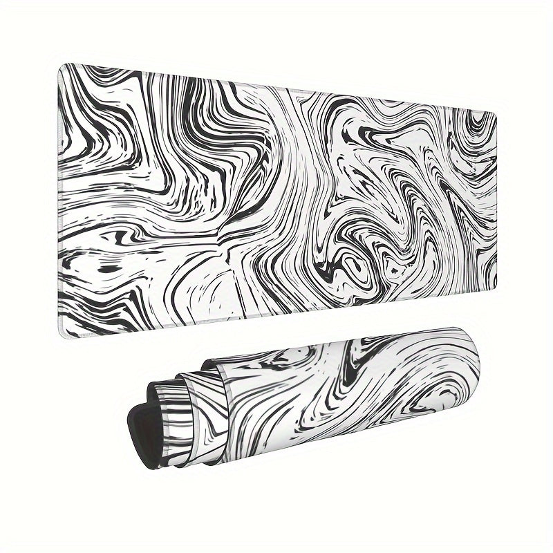 Large Mouse Pad Desk Pad Extended Non Slip Rubber Base Stitched Edges