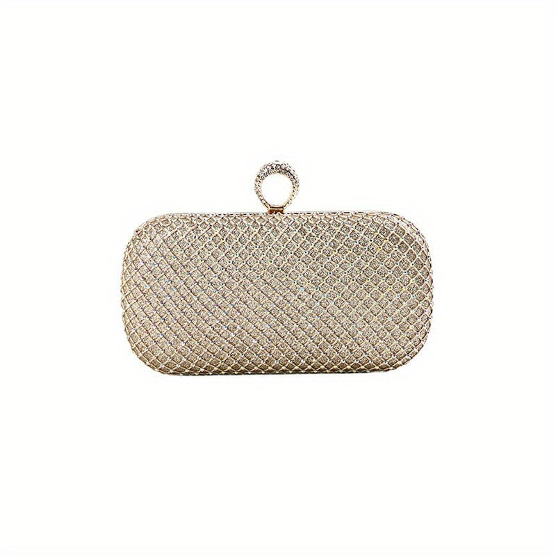 Glitter Rhinestone Evening Bag Clutch Purse for Wedding Party Prom