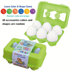 Dino Egg Puzzle Toy Shapes Colors Dino ID Ages 0-3 Easter Halloween