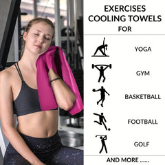 Microfiber Ice Silk Cooling Towels - Stay Cool & Dry During Workouts