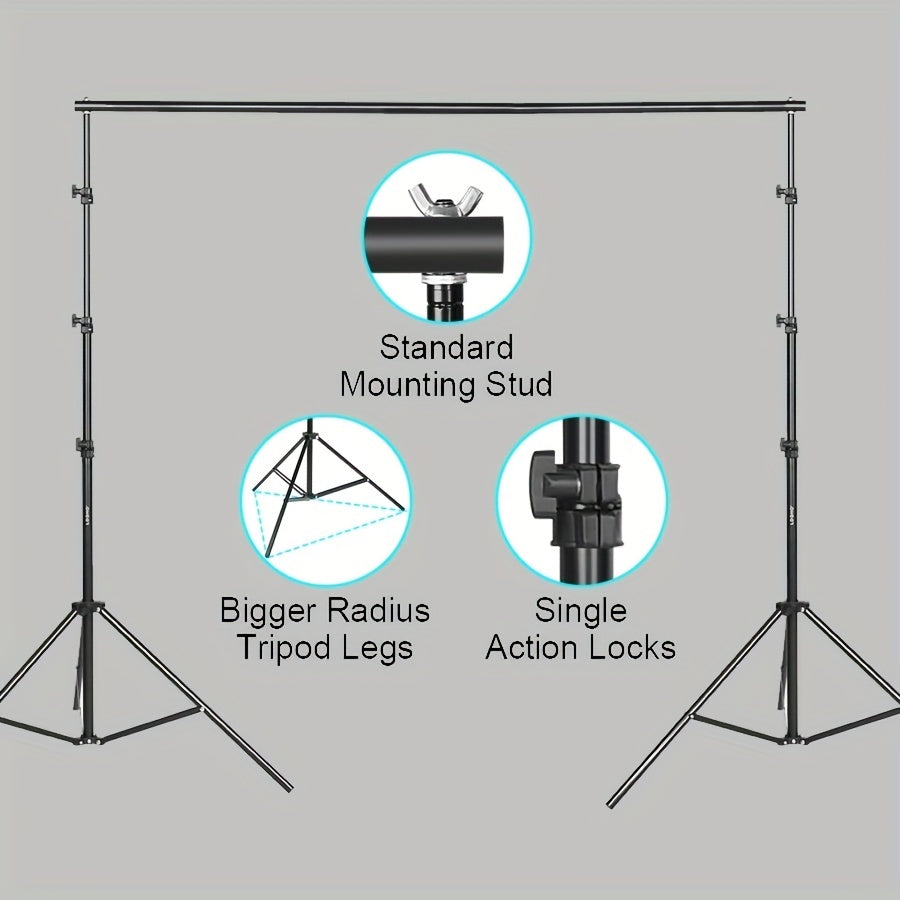 Background Stand Support System Kit with Carry Case