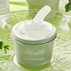 Green Tea Face Mask Kaolin Clay Mud Mask for Blackhead Removal and Exfoliation