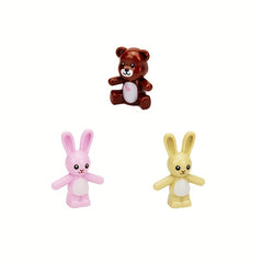 Small Building Blocks Persian Cat Toy Rabbit Doll Lucky Cat Scene Assem
