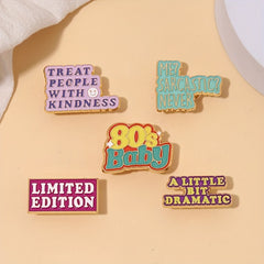 Is It Friday Yet Enamel Pins - Me Sarcastic Never - 80s Baby Drama Brooch