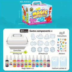 30pcs Water Fairy DIY Toy Set with Magic Gels & Molds