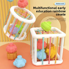 Rainbow Sesame Sensory Toy for Babies - Shape Recognition & Motor Skills