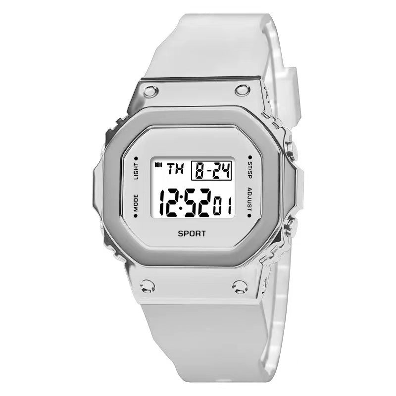 Metal Small Square Sports Waterproof Watch for Kids