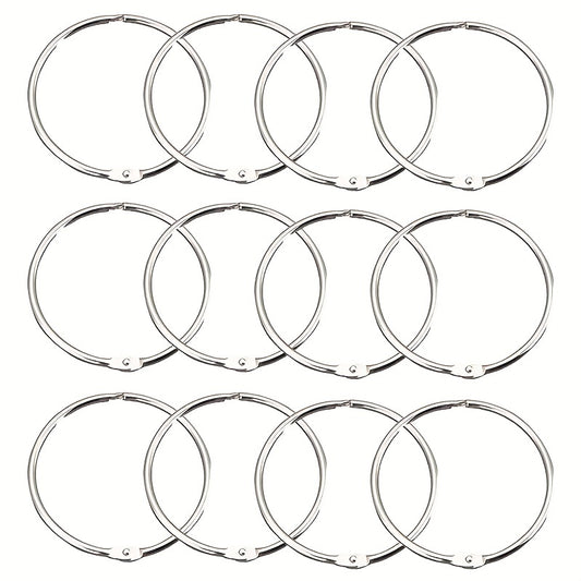 12pcs Shower Curtain Rings Effortless Gliding Curtain Hooks