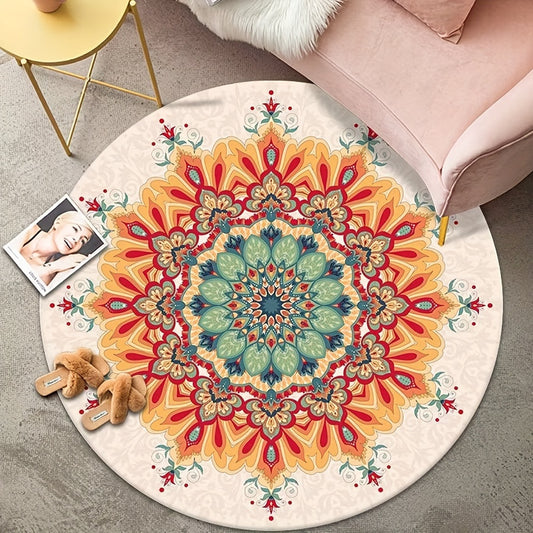 Colorful Area Rug Hand Washable Floor Mat Indoor Decorative Carpet