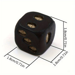 5pcs Resin Skull Dice Statue Halloween Board Game Dice Desk Decor