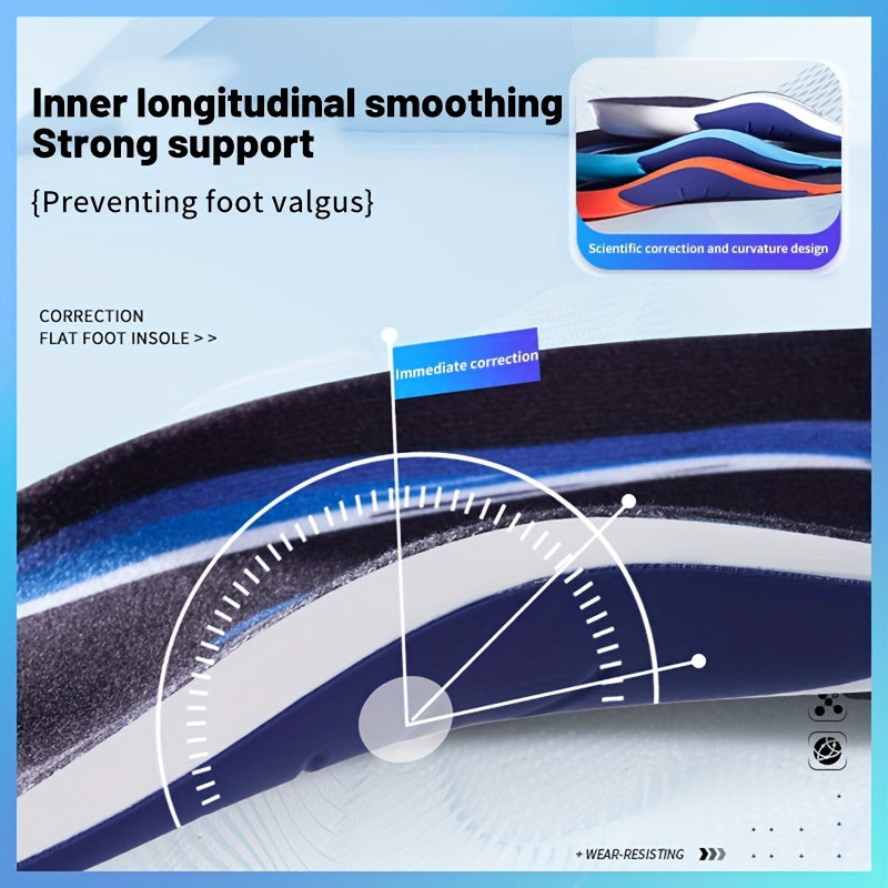 Orthopedic Sport Insoles Shock Absorption Deodorant Cushion Running Insoles