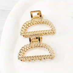 Metal Hollow Hair Claw Ponytail Holder for Women