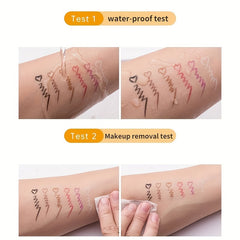 Waterproof Red Brown Eyeliner Pen Matte Long Lasting Makeup