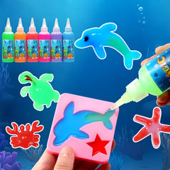 Magic Water Elf DIY Set with Storage Box, Molds & Bottles - Educational Fun Toy