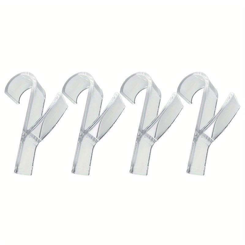 4pc Rod Hanging Hook Plastic Storage Hanger for Kitchen Bathroom Bedroom