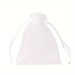 10pcs Organza Bags Drawstring Gift Bags Transparent Jewelry Holiday Party Bags