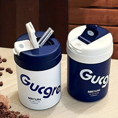 420ml Creative Stainless Steel Coffee Cup Leakproof Water Bottle Insulated Mug