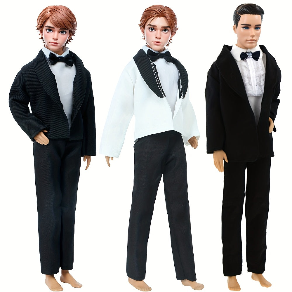 Formal Wedding Suit for 11 8 Inch Dolls with Jacket Coat Shirt Trousers