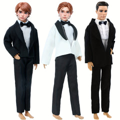 Formal Wedding Suit for 11 8 Inch Dolls with Jacket Coat Shirt Trousers