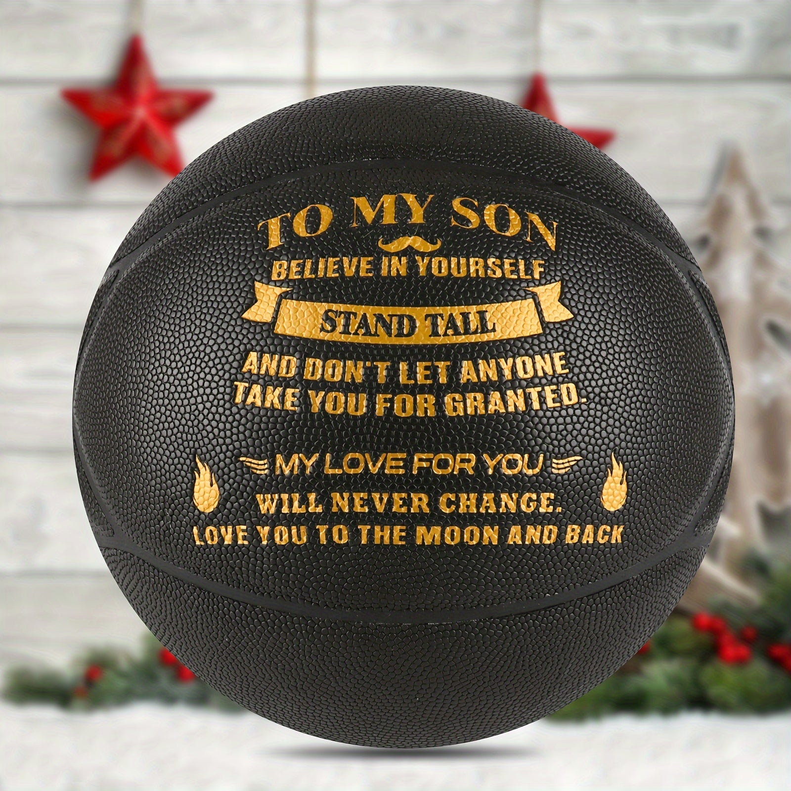 Engraved Basketball With Pump Size 7 Birthday Graduation Back To School Gift