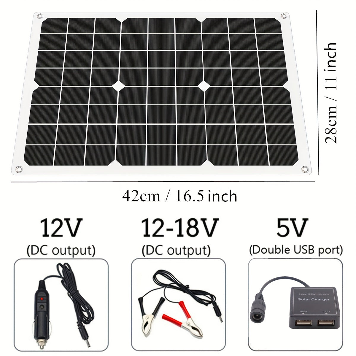 1pc Solar Panel for Charging Phone, RV Anywhere
