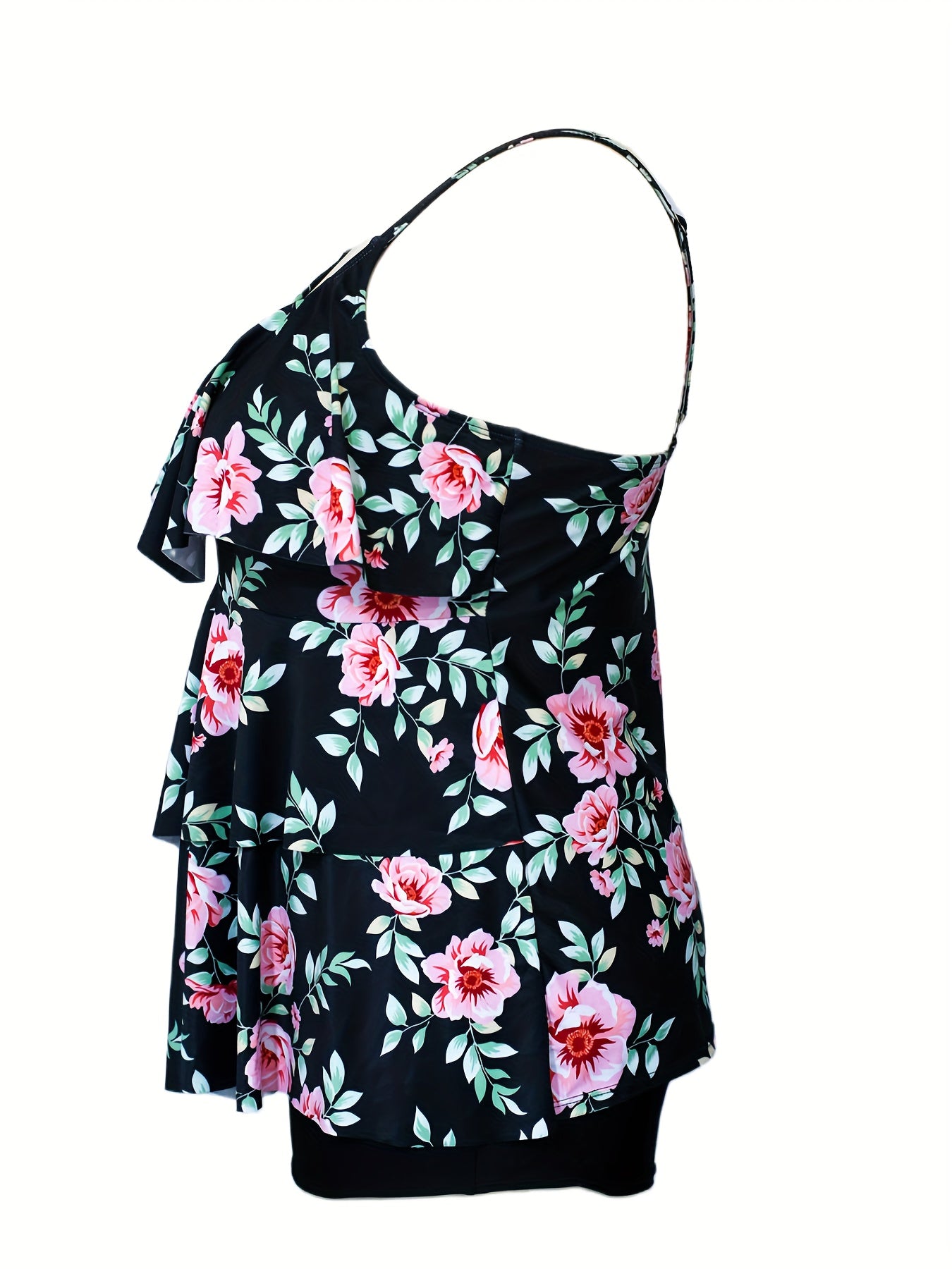  Floral Print Cami Top & Shorts Swimsuit Set
