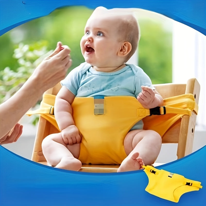 Portable Folding High Chair & Seat Belt for Baby Safety