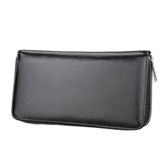 Large Capacity Leather Long Wallet for Men and Women