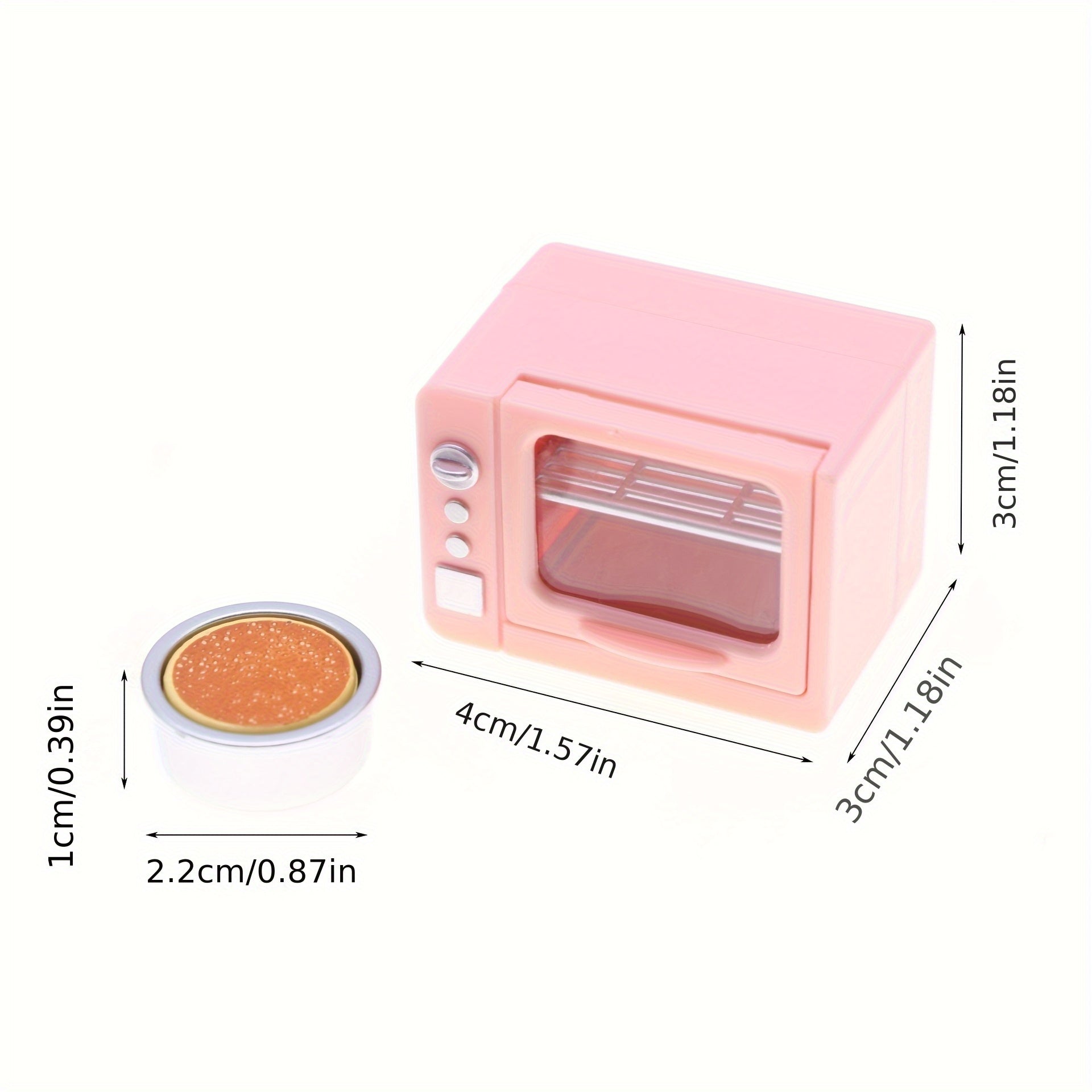 Dollhouse Pink Chiffon Cake Oven Model