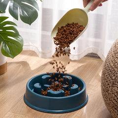 Pet Slow Feeder Bowl Set for Dogs and Cats
