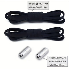 No Tie Shoelaces Locking System Spandex Ropes For Kids And Adults