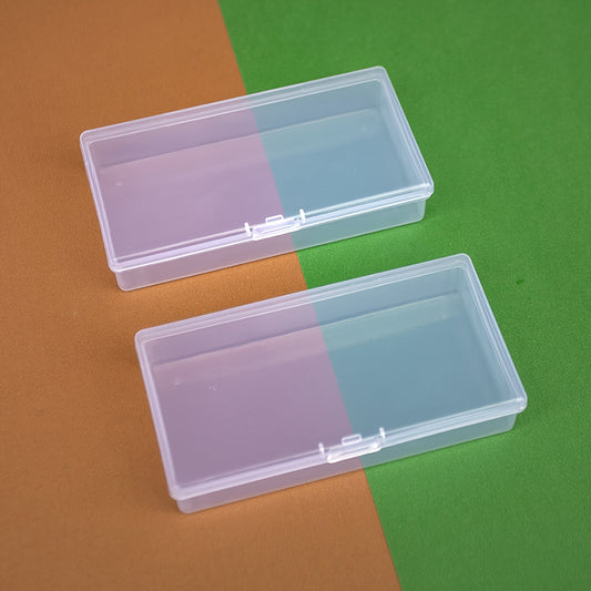 Plastic Transparent Jewelry Storage Box Nail Rhinestone Case
