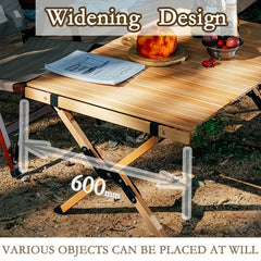 Portable Folding Aluminum Table for Camping & Outdoor Leisure