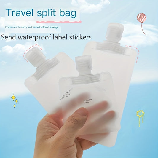 10 Pcs Travel Refillable Squeeze Pouch Toiletry Containers Lightweight