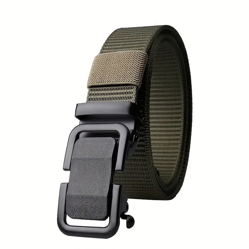 Metal Buckle Belt Unisex Nylon Canvas Casual Tactical Jeans Pants Belt