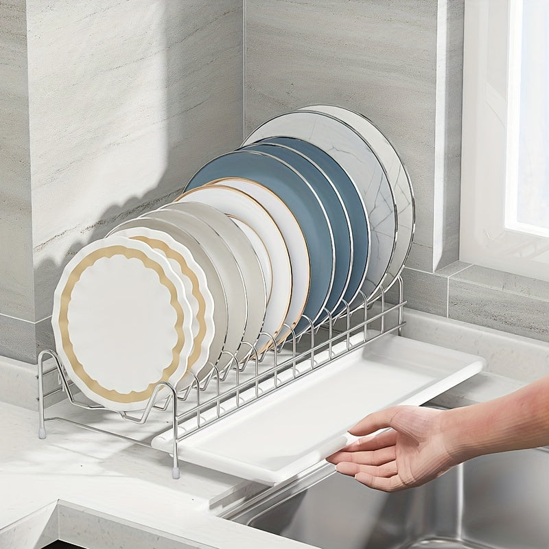 1pc Drying Rack w/ Drain Board Kitchen Utensil Holder