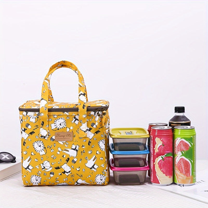 Thickened Insulated Lunch Box Bag Cartoon Waterproof Large Insulated Bag