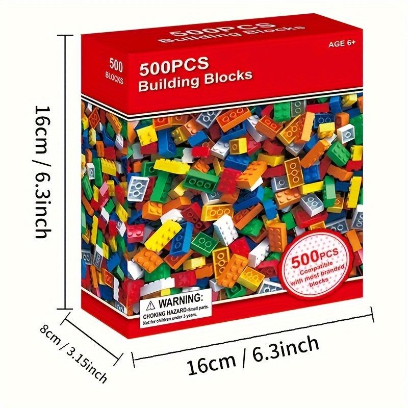 Kids Building Bricks Kit in Classic Colors for Creative Play
