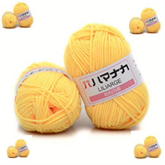 Milk Cotton Hand Knitted Thread 100 Acrylic 10pcs