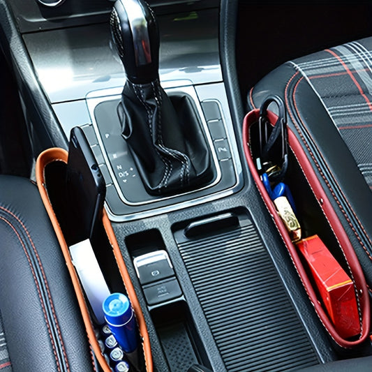 Car Organizer Storage Bag PU Leather Car Accessories