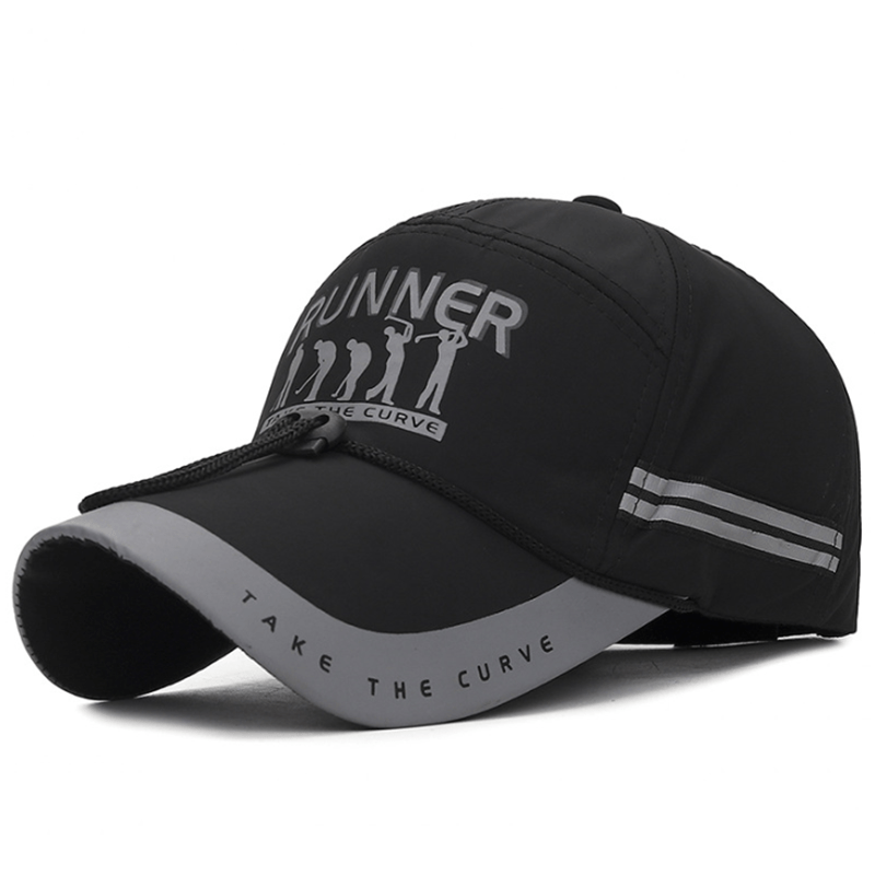Men's Sunshade Fishing Hat with Long Eaves, Windproof Rope