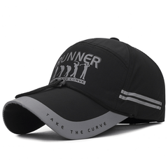 Men's Sunshade Fishing Hat with Long Eaves, Windproof Rope