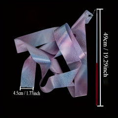 Rhythmic Gymnastics Ribbon Dance Handheld Twirling Wands on Sticks