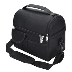 Dual Compartment Lunch Bag Reusable Insulated Tote Leak Proof Lunch Box