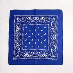 Paisley Print Bandana Cotton Neckerchief Hip Hop Cowboy Cowgirl Headband