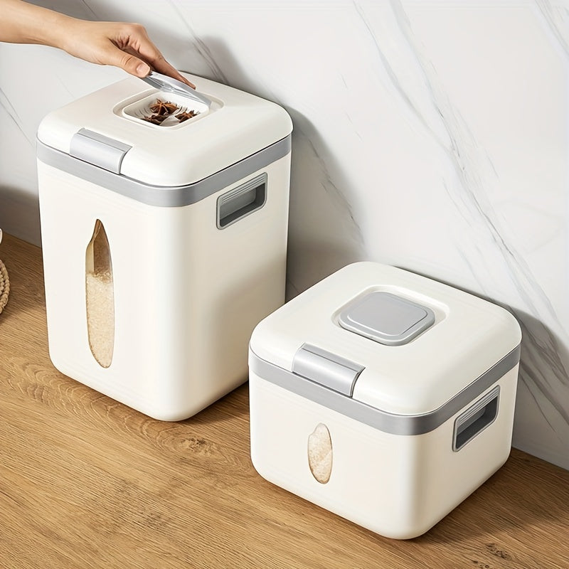Acrylic Airtight Rice Dispenser Food Storage Container