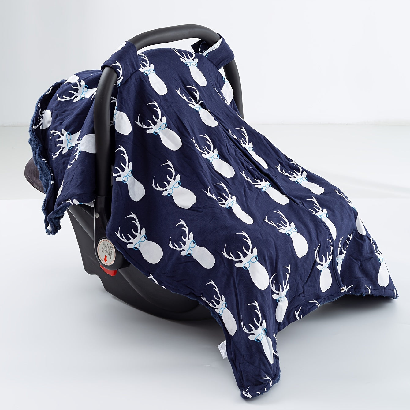 Girl's Car Seat Sunshade Cover with Cartoon Deer Pattern