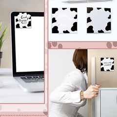 Cow Spot Pattern Sticky Note Book, 50 Sheets, Easy Adhesive